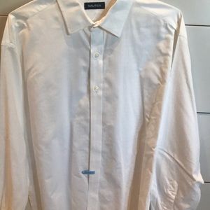 White Nautica Dress Shirt 17.5